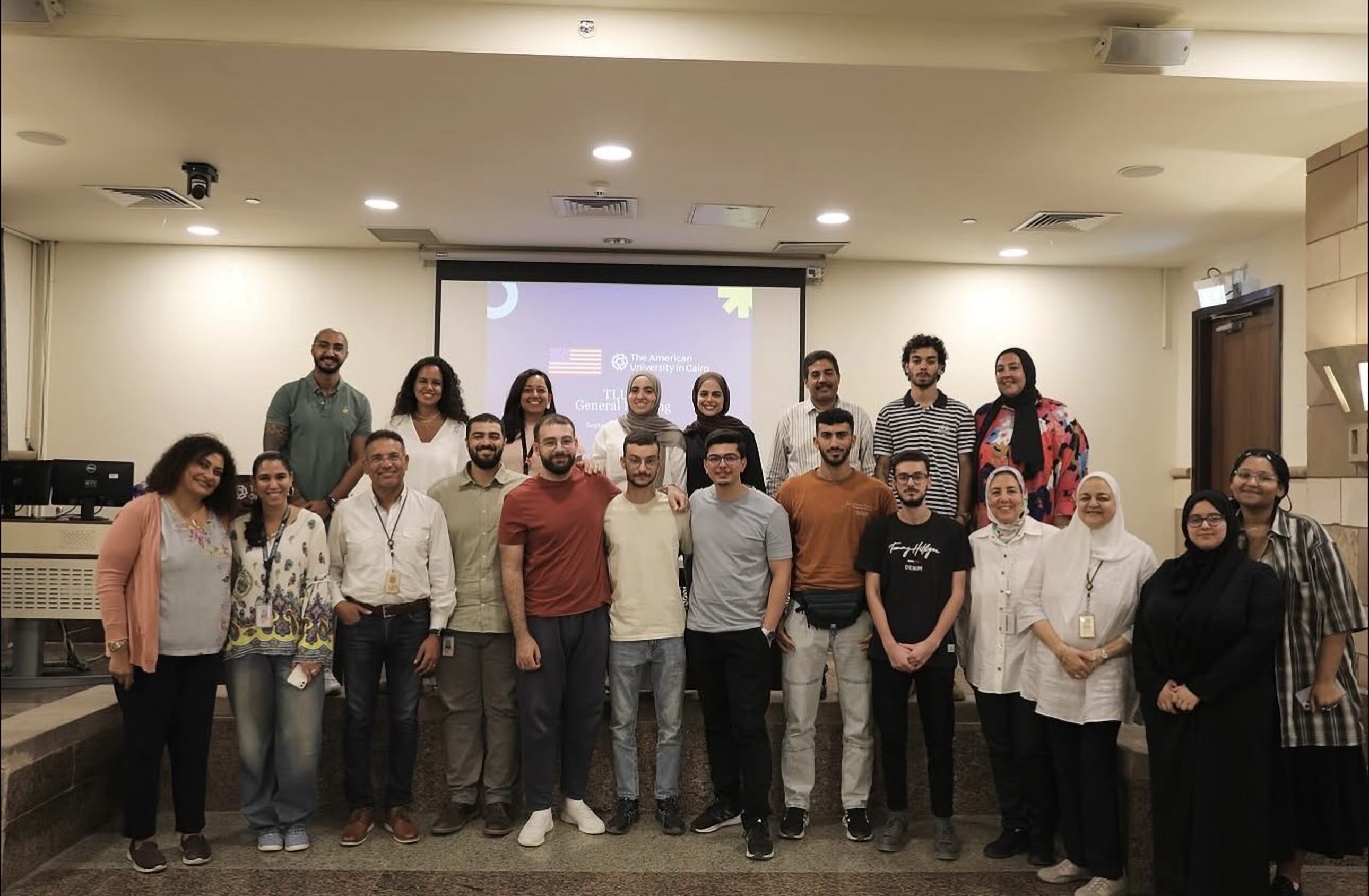 Scholars and staff at a Tomorrow's Leaders general meeting